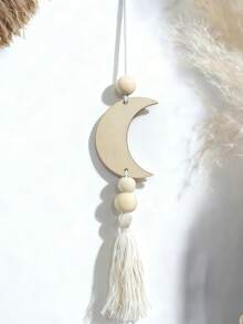 1pc Ramadan Pendant, Plaque, Moon & Star Door Hanging Plaque, Wall Decor, Suitable For Home, Room, Party, Home Decor, Room Decor, Wall Decor