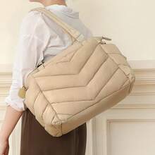 Lightweight Travel Baby Bag, Fluffy Diaper Bag - Khaki - View 2