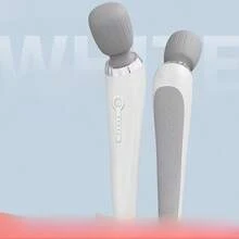 Electric Handheld Vibrator Small Massager Shoulder And Cervical Spine Waist And Back Silent Charging Multi-Functional Massage - White - View 6