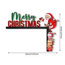 1/2/400 set di decorazioni natalizie in legno per cornici di porte, con Babbo Natale, renne e pupazzi di neve, decorazioni divertenti e rustiche per porte, finestre e feste a tema natalizio, per interni ed esterni, decorazioni per la casa e le stanze