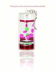Liquid Motion Bubbler Keychains - Liquid Timer For Stress Relief - Dual-Color Oil Drop Liquid Keychain, Visual Art Pendant - Fidget Keychains For Gifts And Party Favors - Mesmerizing Sensory Toys - Adult Stress Relief Toy, Home & Office Decor - Multicolor - View 12