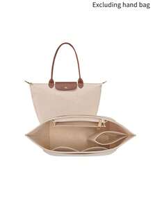 2025 Autumn/Winter New Multi-Functional Handbag Organizer Bag, Handbag Insert Liner, Organizer Bag Liner, Multi-Pocket Design, Multi-Layer Storage, Felt Material, Zipper Design, Anti-Theft, Privacy Protection - Multicolor - View 19