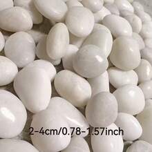 100g/200g/500g White River Stone And Polished Pebbles, Natural Decorative Stones For Indoor Plants, Aquarium, Garden Landscape, Vase Filler, DIY Crafts, Home Decor, Indoor/Outdoor Use - Multicolor - View 3
