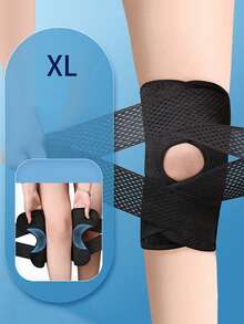 可调节运动护膝透气弹性护膝压缩膝盖支撑男女柔软绷带膝盖包裹运动护具适用于跑步健身房户外徒步健身骑行旅行家庭办公室学校健身房配件理想礼物