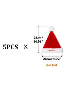 1/3/5pcs Santa Claus Socks, Customized 25x45cm Santa Socks - Personalized Embroidered Christmas Stockings, Super Thick & Fluffy Christmas Socks, Classic Red, Essential Christmas Gift, Holiday Socks For Christmas Party, New Year, Costumes And Holiday Decorations, Gifts, Decorations, Custom Christmas Gifts, Christmas Decor, Thanksgiving Gifts, New Year Gifts, Party Decorations, Couple Gifts, Christmas Souvenirs, Reusable Christmas Gift Bags, Home Decor - Multicolored (Christmas Hat) - View 14