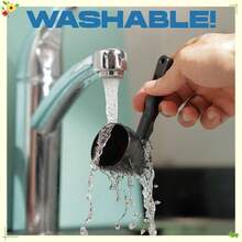 Precision Pro Powder Funnel - High Quality Scoop For Pre Workout, Creatine, Protein Powder, Formula,Smoothie, Kitchen Utensils - màu đen - Xem 6