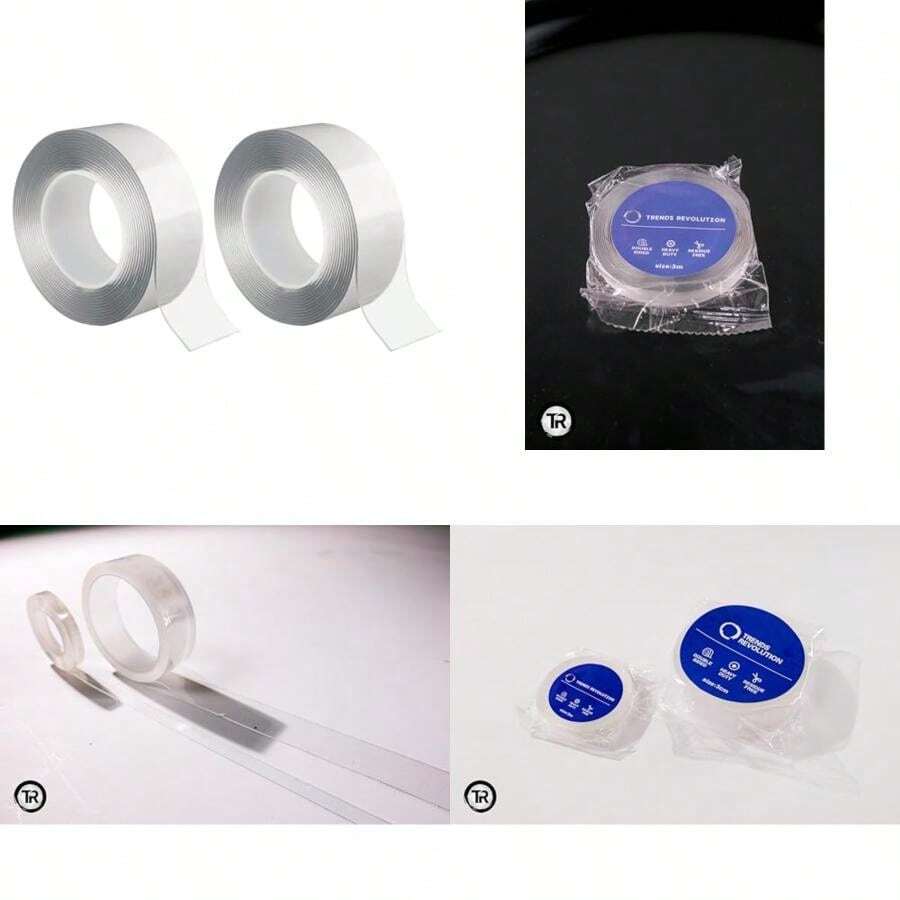 Cinta Doble Cara Extrafuerte - Cinta Doble Cara 3 metros x 10mm Ancho | para Manualidades - Adhesivos para Pared | Cinta Adhesiva Doble Cara(Cinta Gruesa Pack x2) - Multicolor - Ver 1