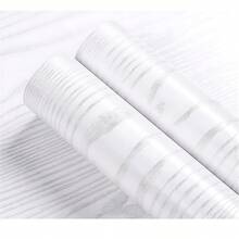 Noguez. 100x60cm. 2 Piezas de Papel Tapiz Autoadhesivo tipo Madera Blanca, Vinilo Decorativo Impermeable y Autoadherible para Encimeras, Cocinas, Muebles, Paredes o Pisos. (Madera Blanca) - Mármol - Ver 1