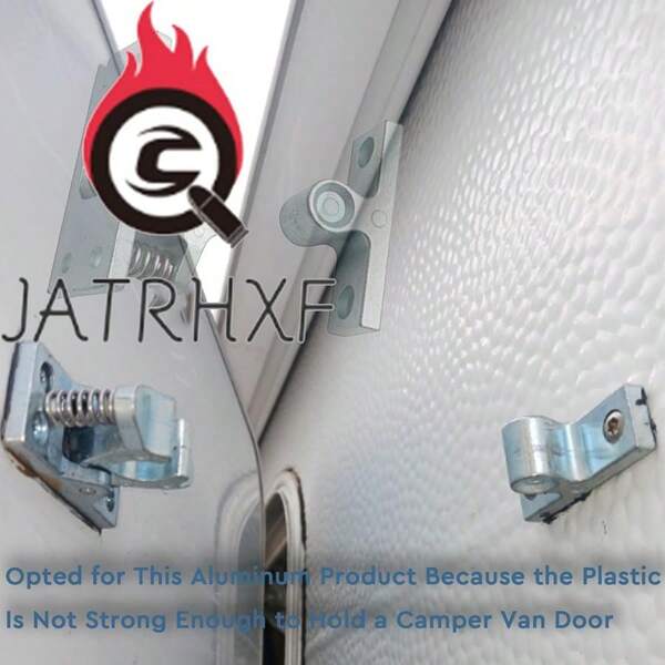 Double Roller Catch Trailer Door Latch, Cabinet Latches Double Roller Buckle, Zinc Alloy For Garden Bedroom Living Room...