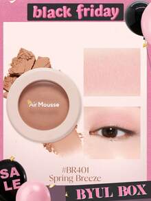 ETUDE Sombra de ojos en mousse de aire BR401 2g - Ligera y difuminable | Marrón neutro mate, de larga duración, maquillaje degradado coreano