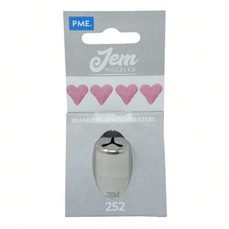 Enterprises Heart Piping Nozzle Decorating Tip No. 252 For Professional Cake Decorating And Dessert Artistry Ideal For Creating Intricate Heart-Shaped Designs On Cupcakes Pastries And Confectionery With Precision And Consistency - 252號 - 查看 1