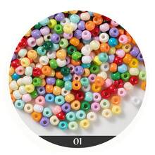 4mm 100pcs Glass Seed Beads Small Craft Beads Small Beads For DIY Bracelet Necklaces Crafting Jewelry Making,Spacer Beads For Charm Bracelets Making, DIY Art Craft Girls Gifts. - 4mm-solid Color Beads - View 5