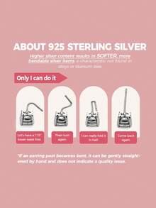 银色无扣环状耳环 | 软骨小环耳环套装，适合男女儿童 | 防过敏 925 纯银耳屏耳环鼻唇环 | 耳环首饰，适合派对生日礼物，配有精美礼盒 | 4 种尺寸可选（直径 6 毫米 / 8 毫米 / 10 毫米 / 12 毫米）| 不适合尚未愈合的耳洞 - 開口光面耳圈 - 查看 10