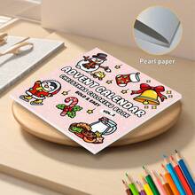 Christmas Countdown: Adult & Teen Coloring Book, Super Cute & Cozy Coloring Space (24 Pages, 120gsm Thick Paper, Pearl Cover, 7.9 X 7.9 Inches), Christmas Gift, Christmas Decor, K-Pop - Multicolor - View 3