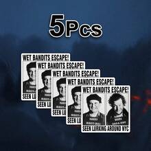 1/3 Pcs "Wet Bandit Escape! Harry And Marv" Vinyl Sticker - Waterproof Matte Car Decal Featuring Classic Characters From "Home Alone", Outdoor Sticker | Humorous Theme | Adhesive Sticker - Multicolour - View 17
