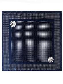 1pc Bandana Scarf, New Polka Dot Chain Print Women Square Scarf, Headscarf - Multicolor - View 6