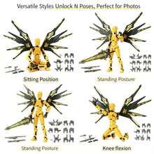 3D 打印 T13 可动人偶、机甲可动人偶、假人 13 机器人、Nova 13 可动人偶、收藏家桌面装饰礼物。 - 彩色 - 查看 3