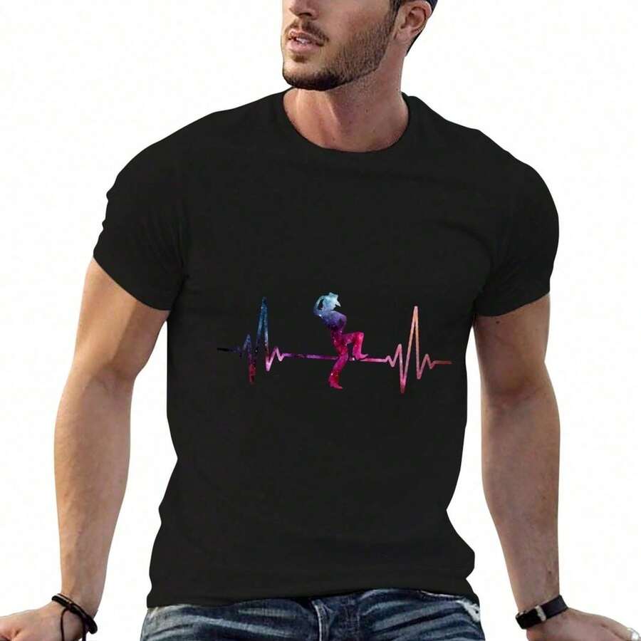Men T-Shirts - 黑色 - 查看 1