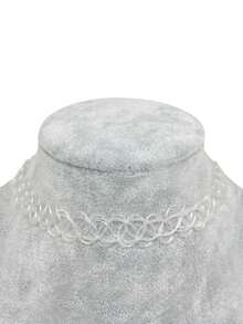 1pc Cute Elastic Tattoo Choker Necklace, Vintage Gothic Style Necklace, Wedding Jewelry Gift For Girls - Multicolor - View 9