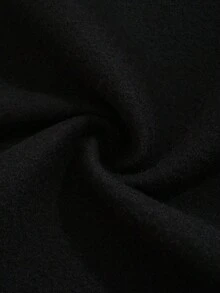 1pc Tween Boys Solid Color Casual Outdoor Hooded Jacket, Suitable For Autumn/Winter School/Travel Wear - Black - View 6