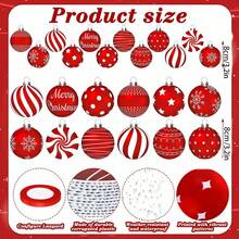 Adorno navideño, bola decorativa colgante en 2D, bonita y falsa, ideal para niños y adultos. - Multicolor - Ver 7