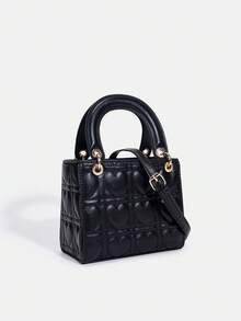 1 pieza Nuevo bolso de mano elegante de moda de PU para mujer, bolso de mano elegante con lentejuelas de moda, bolso de hombro cruzado de alta gama con correa ajustable, adecuado para uso diario, fiesta, viaje, regalo ideal - Multicolor - Ver 12