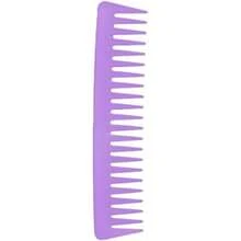 Peine de Dientes Anchos, Cabello Grande Redondeado, Peine Desenredante sin Mango para Cabello Rizado, Cabello Húmedo y Seco ()(Púrpura) - Multicolor - Ver 2
