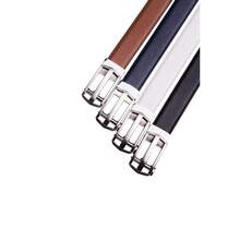 1 PC Leather Ratchet Belts For Men - Men's Belt With Automatic Buckle For Suits Jeans And Uniform Sliding Automatic Buckle Ratchet Dress Belt - Màu xanh hải quân - Xem 5