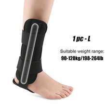 1pc Adjustable Ankle Brace, Foot Support, Ankle Joint Stabilizer, Unisex, Suitable For Most People - màu đen - Xem 11