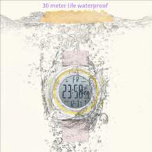 FILA 运动硅胶防水电子表，男女通用——闹钟、夜光显示、经典百搭配色、耐用轻巧设计，是情人节、周年纪念日、圣诞节、新年和万圣节送给女友、妻子或爱人的完美浪漫礼物。 - 均碼 - 查看 9