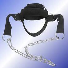 Nuevo artículo de caliente Cadena de cuello con barra y arnés para la cabeza, equipo de entrenamiento de fuerza de cuello y hombros - Multicolor - Ver 10