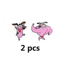 Warner Bros 1/2 buc desene animate broșă set drăguț câine roz email broșă rucsac îmbrăcăminte bijuterii insignă metalică accesorii un cadou pentru prieteni - Marime Unică - Vizualizare 13