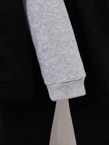 Toddler Boys' Letter Print Baseball Jacket And Pants Set - Black - View 6