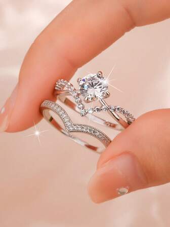 1pc S925 Silver Teardrop Floral Crown Couple Rings, Luxury Vintage Style, Gift For Lover Anniversary, Suitable For Dating, Party, Engagement, Wedding, Daily Wear, Women's High-End Jewelry