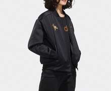 Adidas New Women's Printed Sports Cotton Jacket - Black - View 4