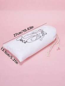 1个缎面抽绳舞蹈鞋袋，芭蕾舞鞋收纳袋 - 彩色 - 查看 2