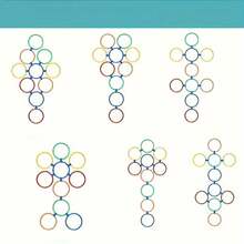 12个彩色敏捷圈，带收纳袋，适用于室内/室外速度和协调性训练，适合派对和比赛 - 彩色 - 查看 6