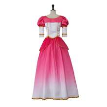 Elegant Sweet Pink Gradient Dancing Dress Medieval Court Princess Costume - 粉色 - 查看 6