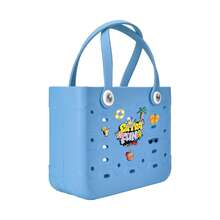 Large Capacity Rubber Beach Bag For Women, Available In Multiple Colors, Large Shoulder Tote Bag, Solid Color Open Design, Multi-Functional, Lightweight And Durable Beach Bag, Stylish Tote Bag - You Can DIY Your Own Personalized Beach Bag, Suitable For The Beach, Pool, Supermarket Shopping, Shopping, Travel, Vacation, Halloween, Christmas, Thanksgiving - Give Her A Practical And Beautiful Gift. - Nhiều màu - Xem 10