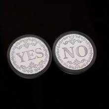 1Pc YES/NO Decision Coin, Three-Dimensional Lucky Coin, Magic Coin For Divination - Multicolor - View 8