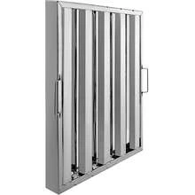 Paquete de 6 filtros de campana de 19,5 pulgadas de ancho x 19,5 pulgadas de alto, filtros de campana comerciales de acero inoxidable 430 de 4 ranuras, filtro de campana extractora para campanas extractoras de cocina comerciales con clasificación de grasa - Plateado - Ver 9