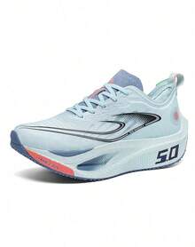 Men's High-Elastic Running Shoes With Carbon Fiber Plate Shoes For Men Sneakers - 寶藍色 - 查看 7