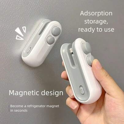 Mini Heat Sealing Machine, Handheld Plastic Food Bag Sealer, Food Packaging Heat Sealer