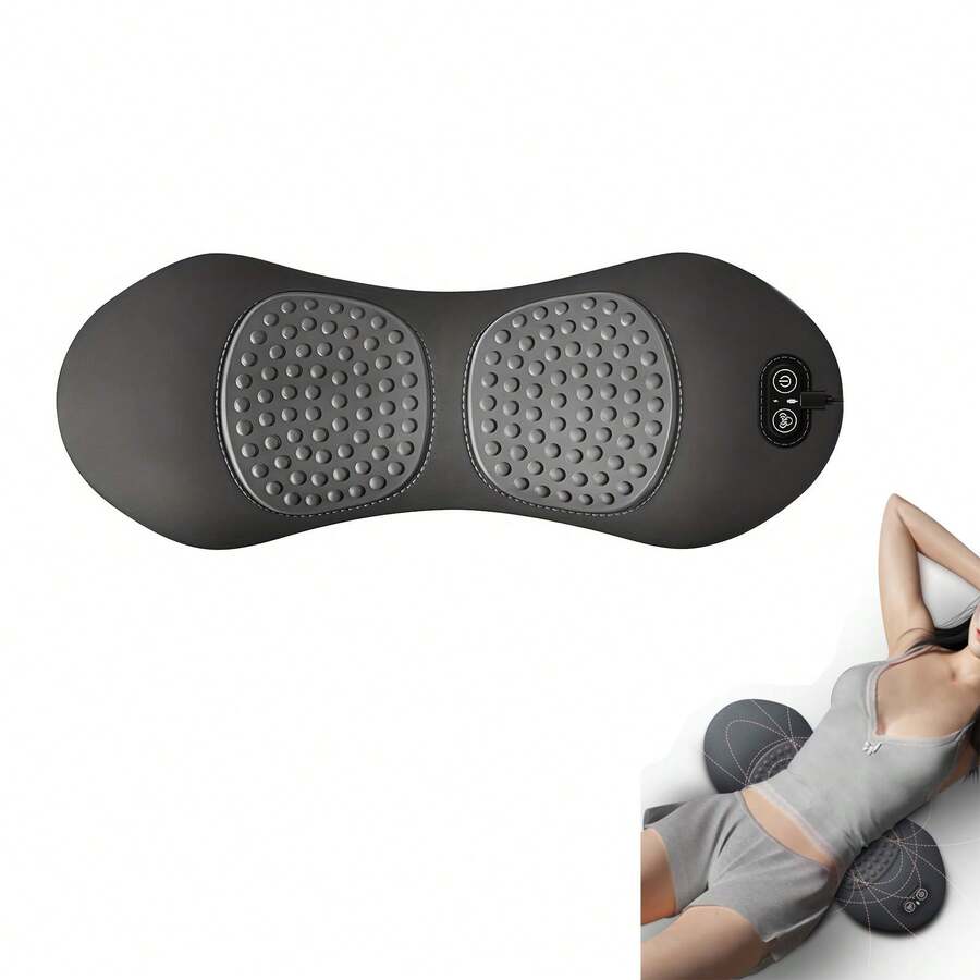 3-In-1 Back & Neck Massager With Heating, Vibration & Air Compression - Back Support Pillow, Ideal Gifts For Parents Home/Office - Xám - Xem 1