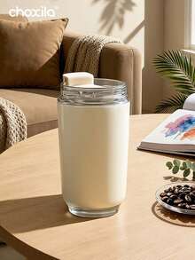 choxila 1 buah Mug Kopi Berinsulasi Stainless Steel 350ml, Dapat Digunakan untuk Minuman Panas dan Dingin, Mug untuk Pasangan, Cocok untuk Rumah, Kedai Kopi, Mobil, Portabel, Cocok untuk Penggunaan di Kelas/Luar Ruangan, Perlengkapan Penting Musim Dingin - Cangkir - View 2