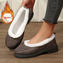 Fashionable Women's Christmas Style Holiday Shoes, Soft & Comfortable Indoor/Outdoor With Plush Lining, Lightweight & Comfortable Outdoor/Indoor Women Flats, Soft & Comfortable Embroidered Upper