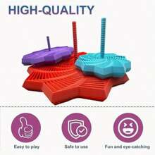 扩展感官减压星形3D打印新奇陀螺仪。八角形手柄带有装饰设计，可作为缓解压力的有趣成人新年礼物。趣味设计，八角形造型，精工制造。