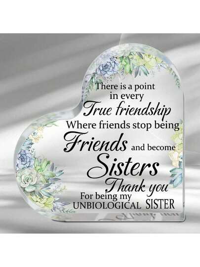 Friend Female Friendship Female Best Sunflower Non-Biological Sister Birthday Female Thank You Acrylic Friendship