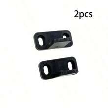 1 Set 2pcs Black Floor Track Sliding Barn Door Hardware Bypass Door Track, Barn Door Hanging Rail Hardware, Damper, No Need Groove Floor Track, Sliding Door Track, Floor Track, Heavy Duty Soundproof Floor Track, With Screws, Suitable For Sliding Doors, 45 X 20 X 24 Mm - Multicolor - View 10