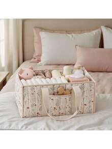 Portable Diaper Bag, Diaper Changing Pad Organizer With Handles, Baby Diaper Pouch - Multicolor - View 2